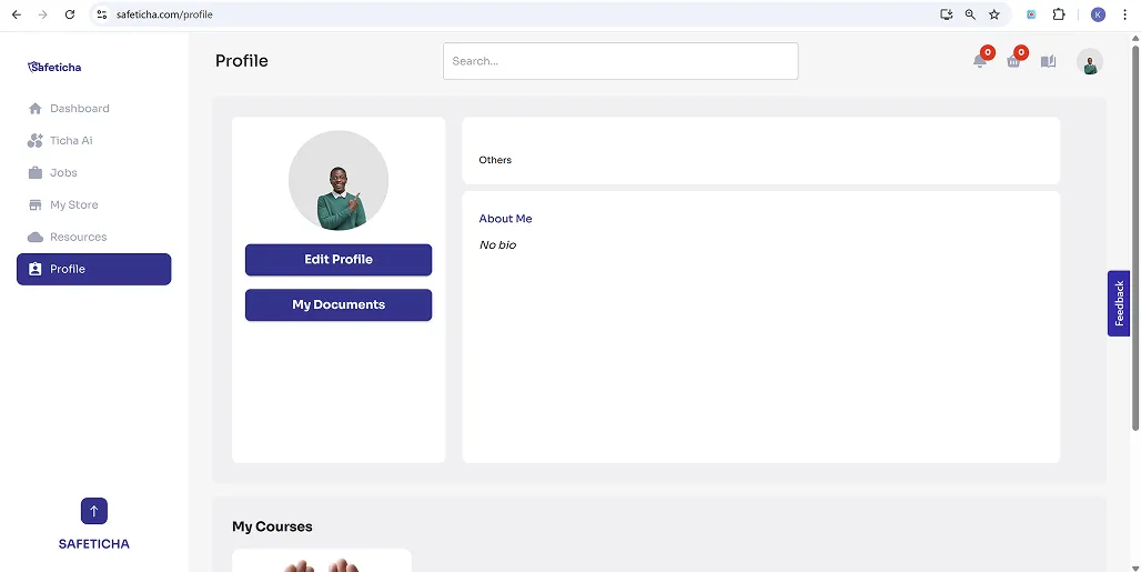 Profile screenshot