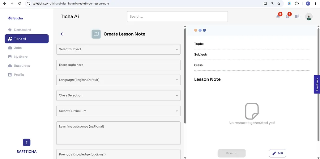Fill in resource details