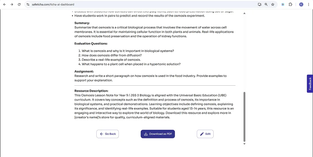 Save or download resource